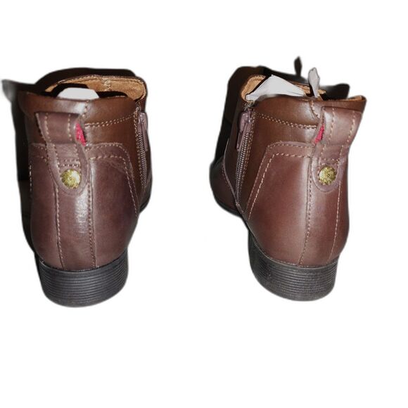 NIB Cobb Hill Crosbie Gore Ankle Boot Size 7 Leather Brown - Picture 6 of 9